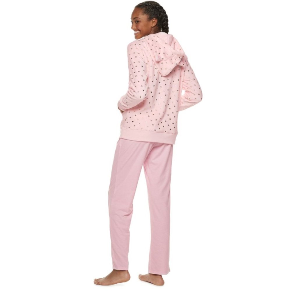 SO Soft & Cozy 2-pc Pajama Set Cute Hood Pullover - Picture 3 of 7